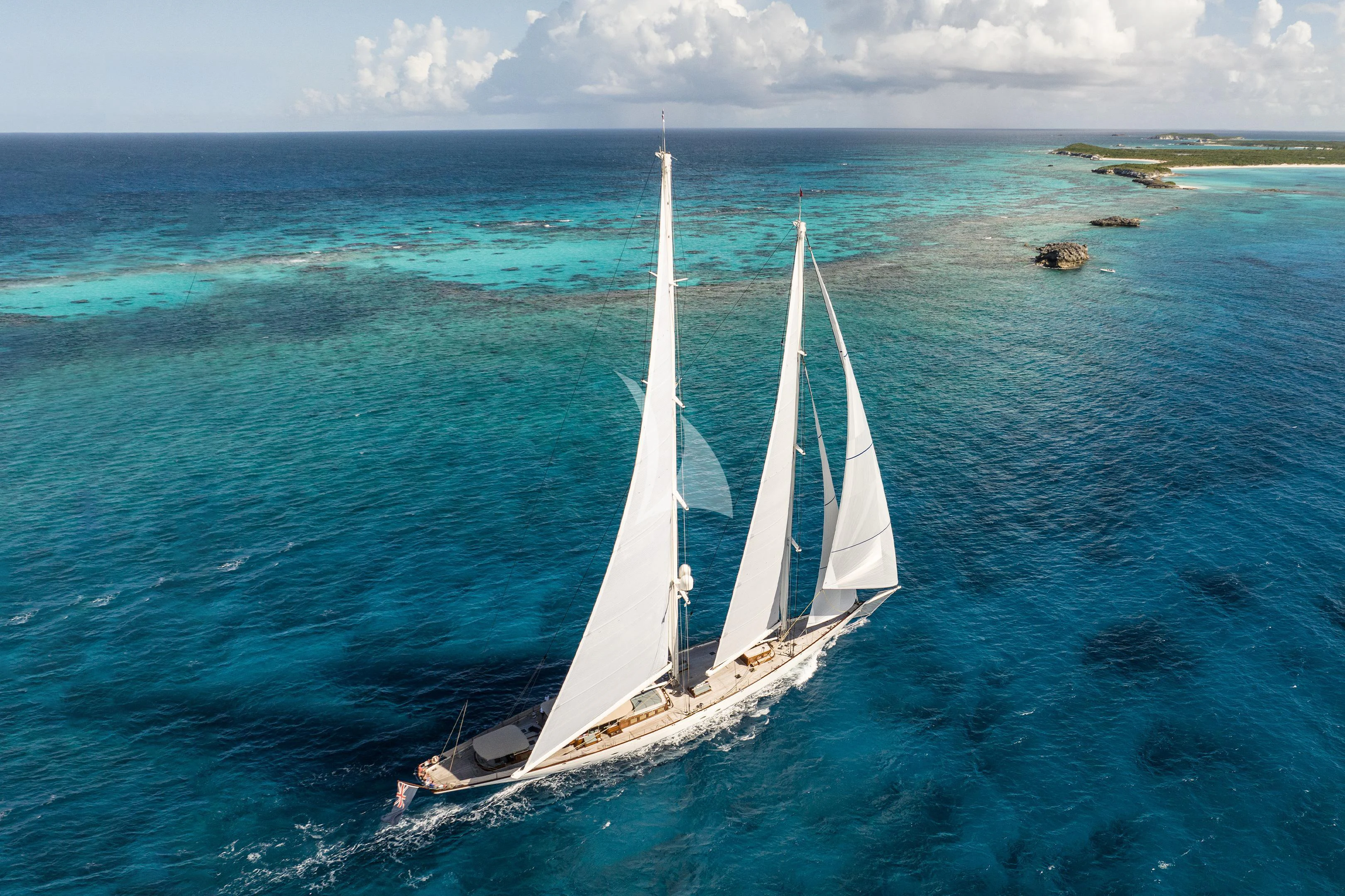 a sailboat on the water aboard ATHOS Yacht for Sale
