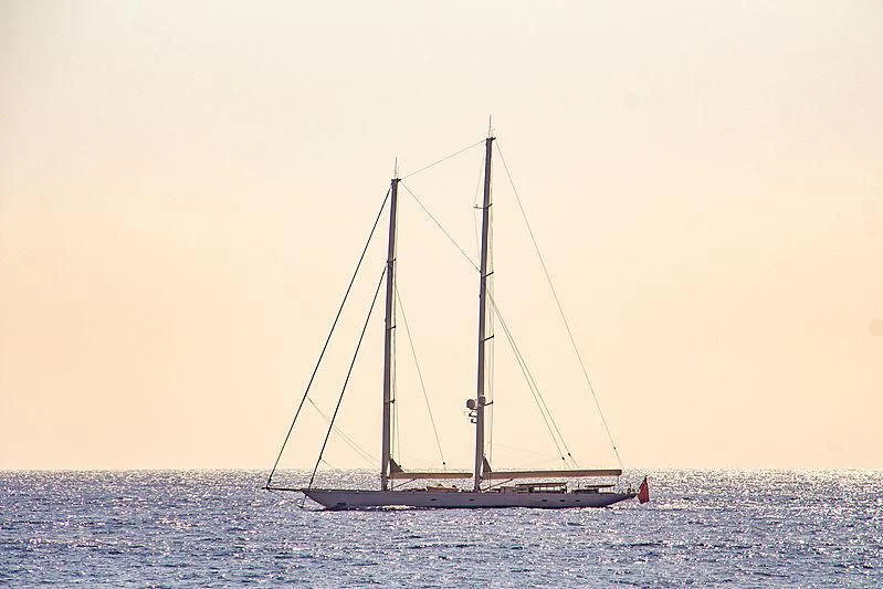 a sailboat in the water aboard ATHOS Yacht for Sale