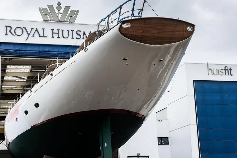 a close-up of a boat aboard ATHOS Yacht for Sale