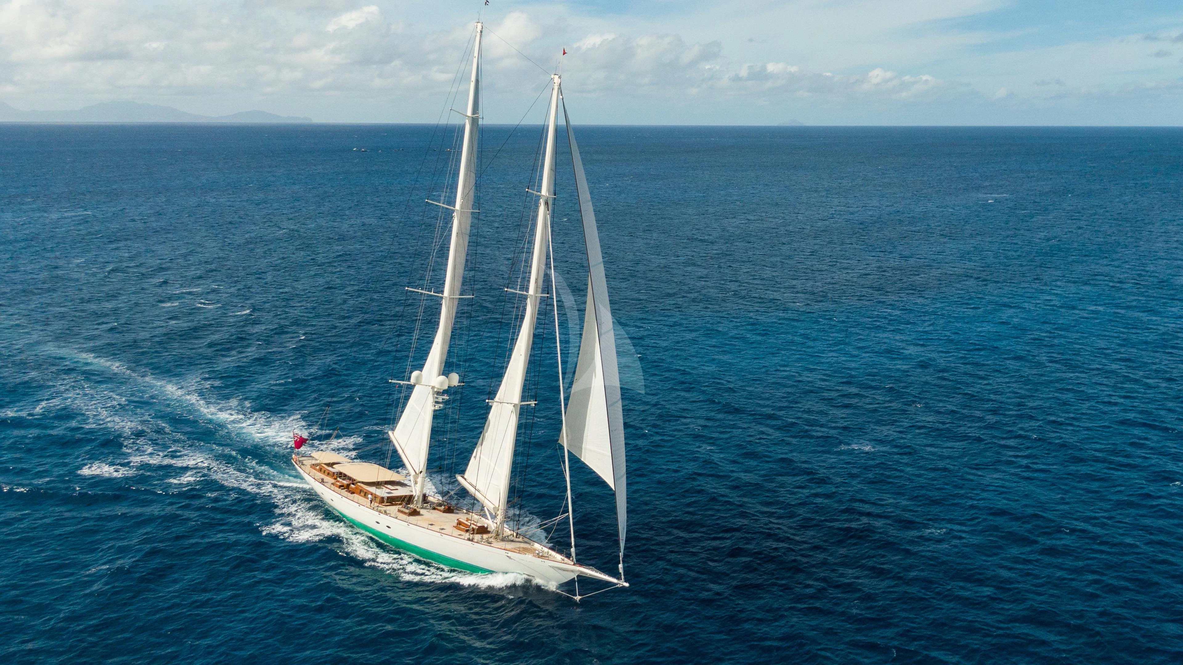 a sailboat on the water aboard ATHOS Yacht for Sale