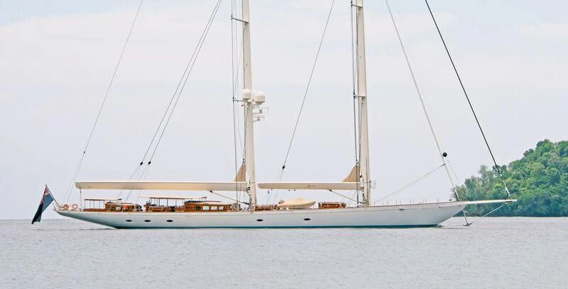 a boat on the water aboard ATHOS Yacht for Sale