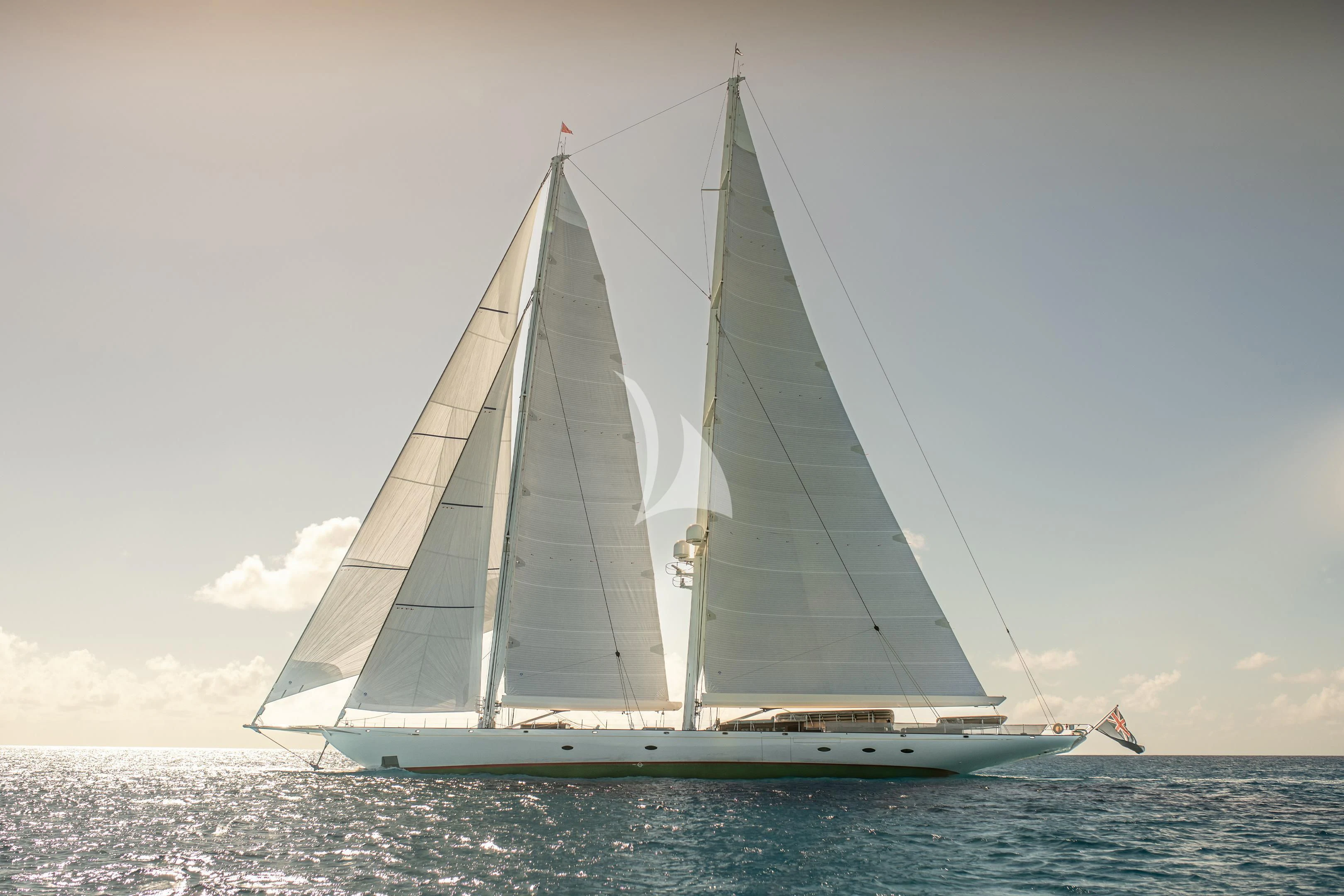 a sailboat on the water aboard ATHOS Yacht for Sale