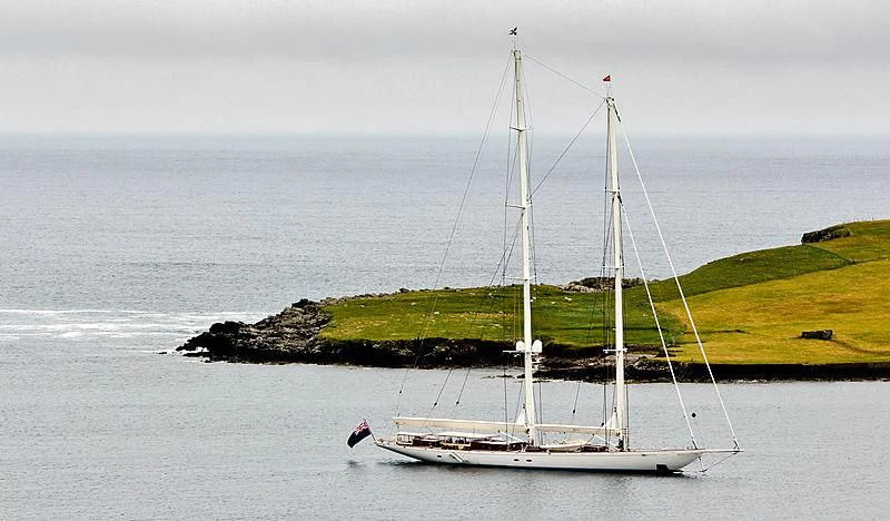 a sailboat on the water aboard ATHOS Yacht for Sale