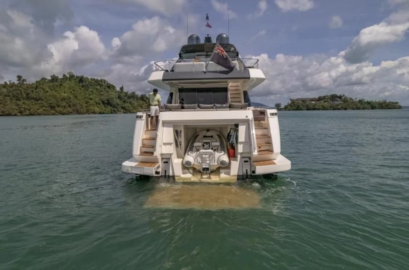 a boat on the water aboard ORIANT Yacht for Sale