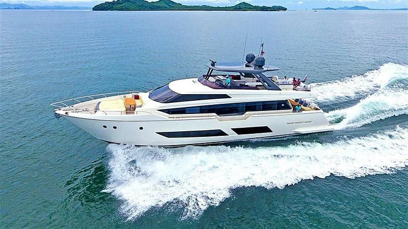 a boat on the water aboard ORIANT Yacht for Sale