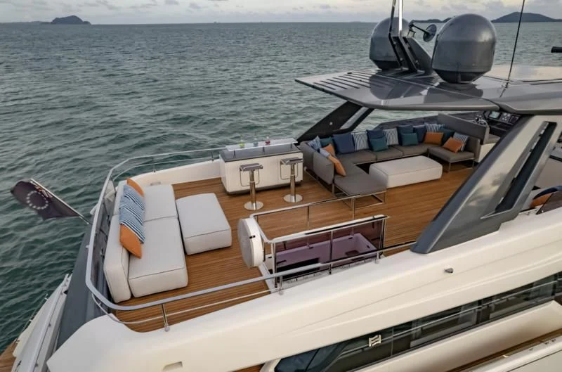 a boat on the water aboard ORIANT Yacht for Sale