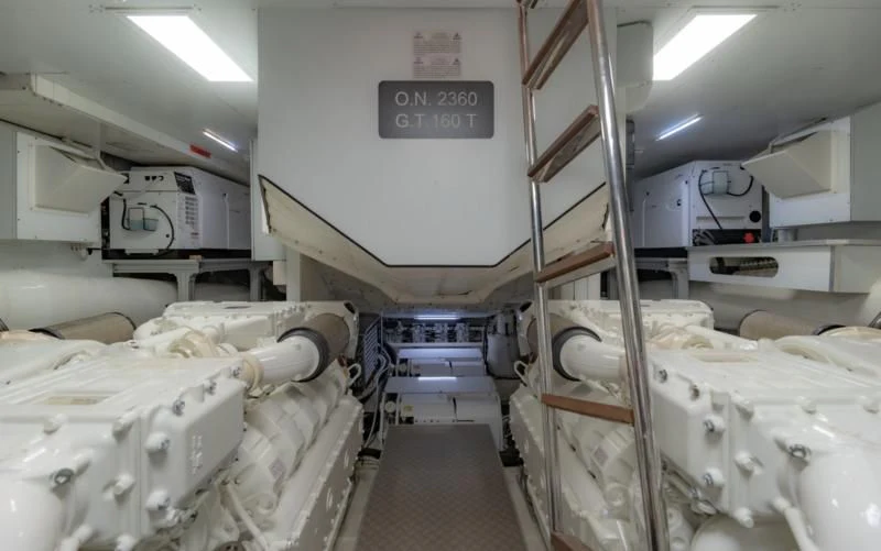 a room with several machines aboard ORIANT Yacht for Sale