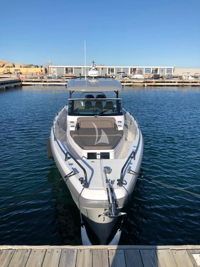a boat in the water aboard AORI Yacht for Sale