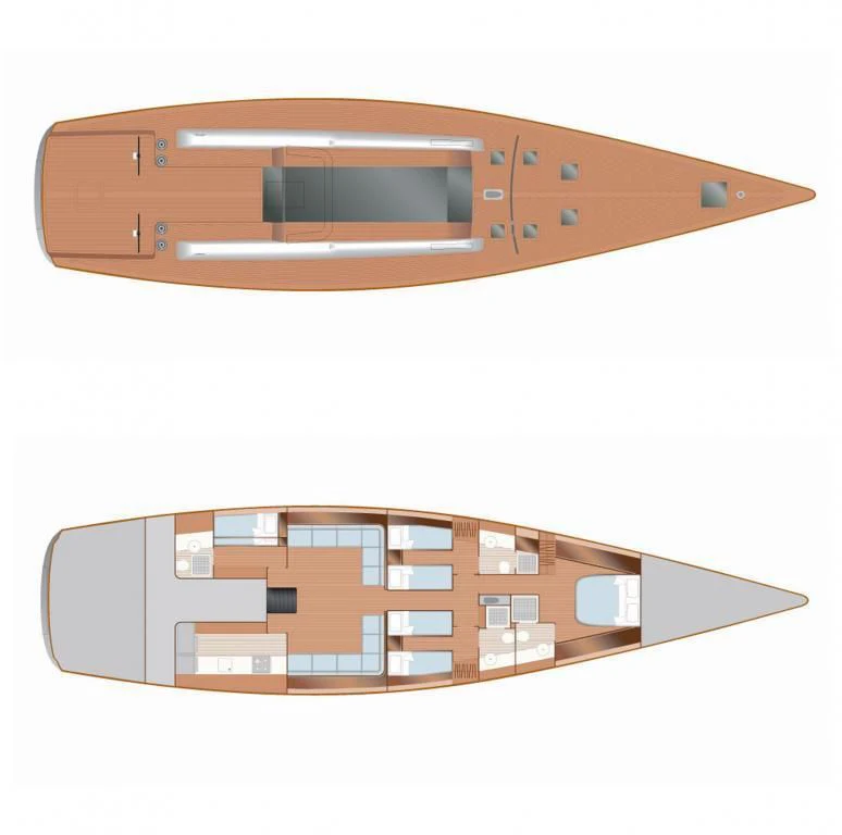 diagram aboard AORI Yacht for Sale
