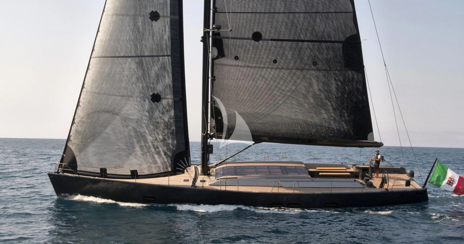 a sailboat on the water aboard AORI Yacht for Sale