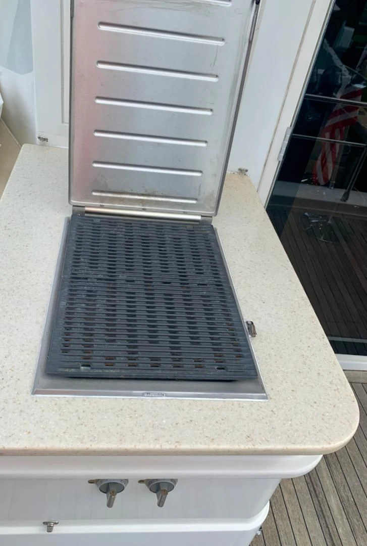 a computer on a counter aboard QUEEN MARA Yacht for Sale