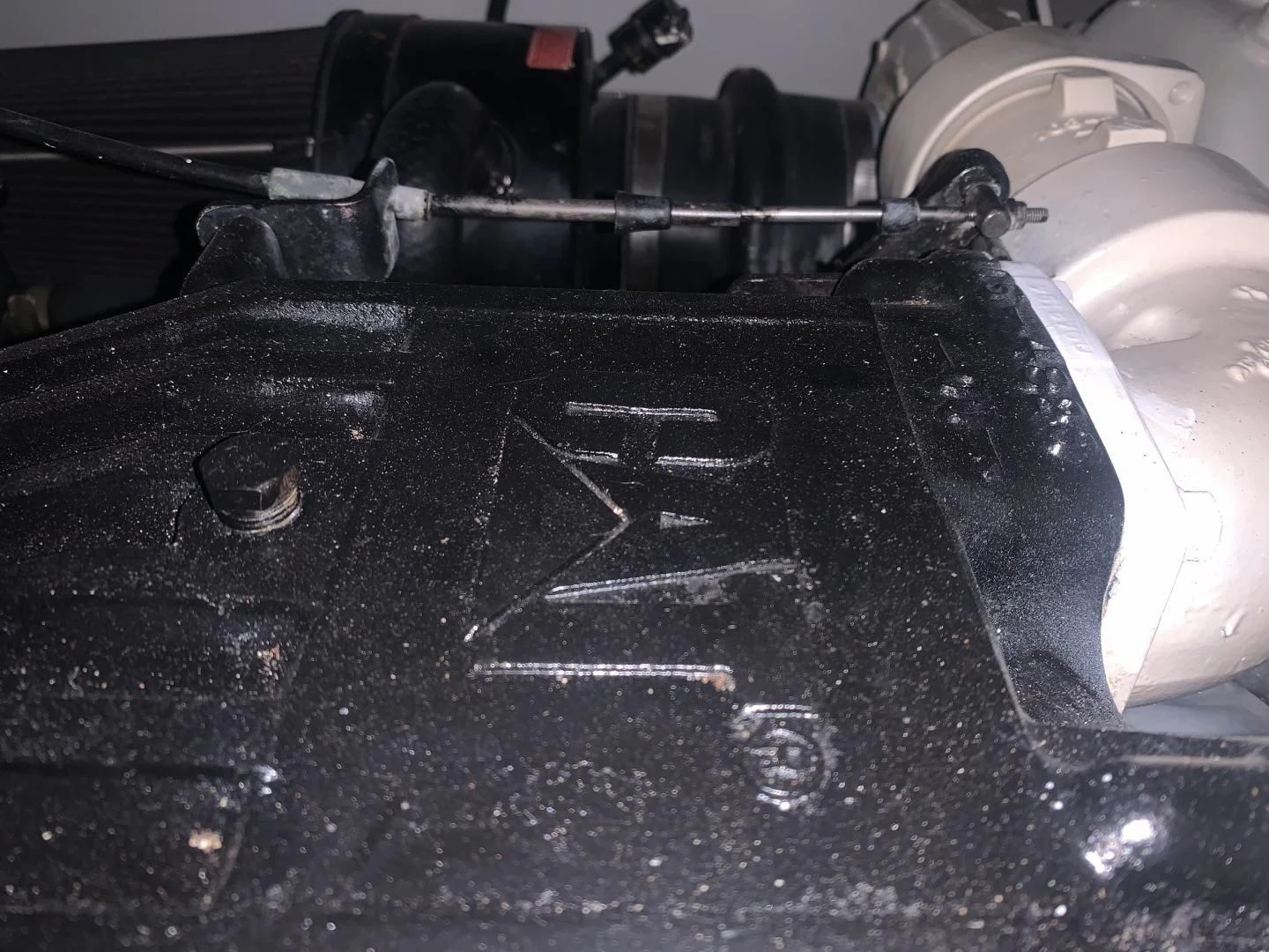 a car with a large black tire aboard REHAB Yacht for Sale