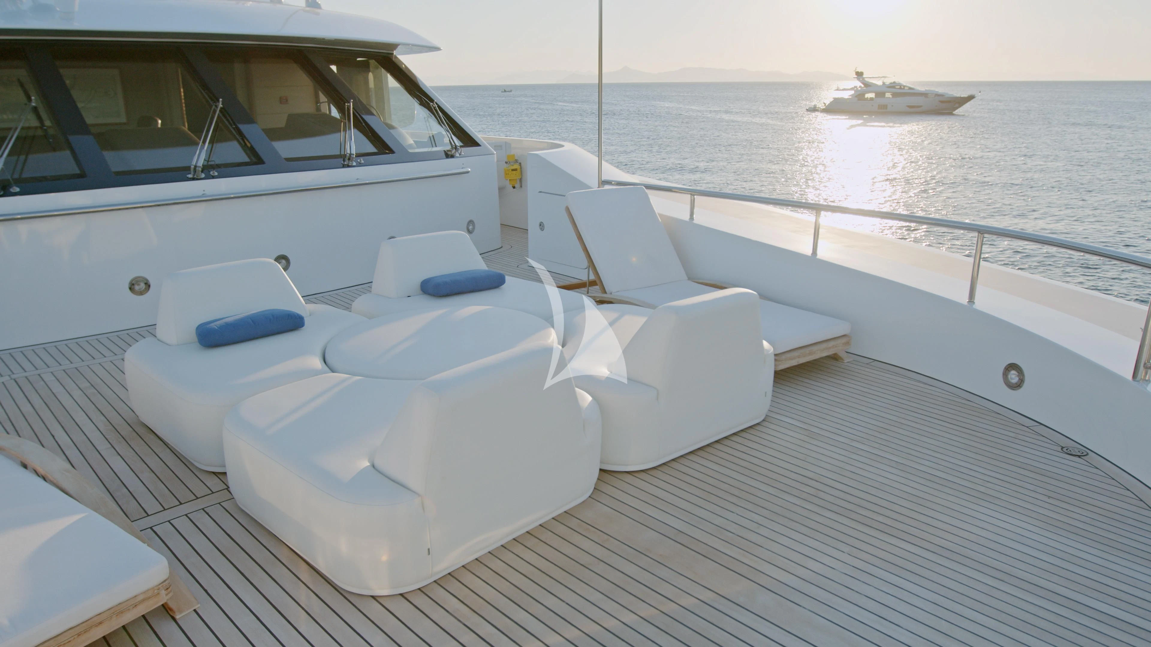 a boat on the water aboard AKIRA ONE Yacht for Charter