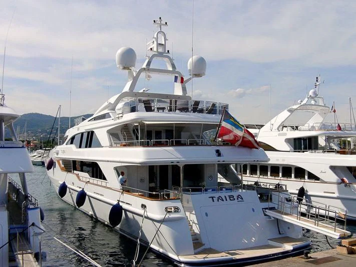 a couple of large white boats aboard AKIRA ONE Yacht for Charter