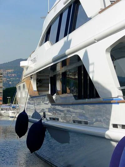 a boat on the water aboard AKIRA ONE Yacht for Charter