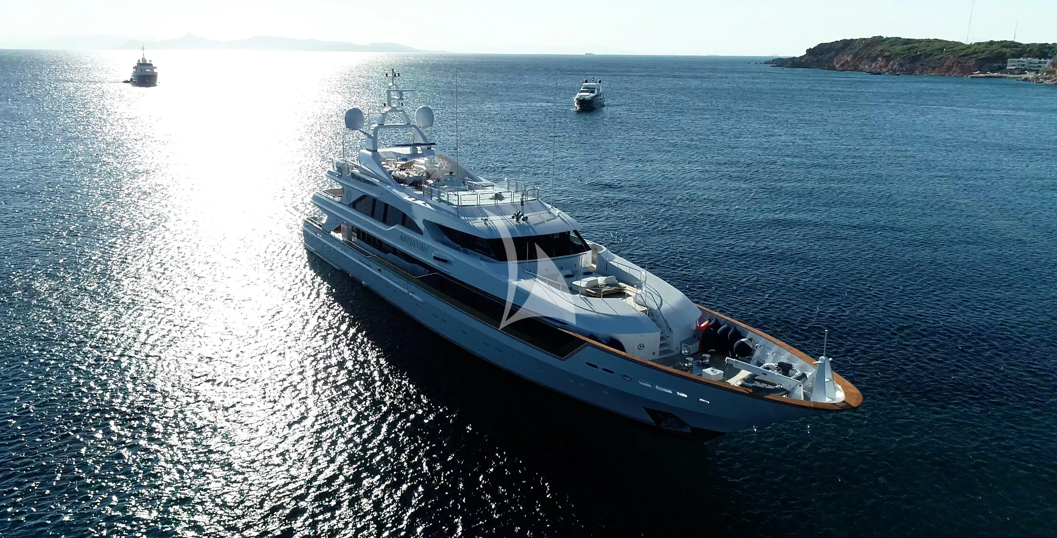 a boat on the water aboard AKIRA ONE Yacht for Charter