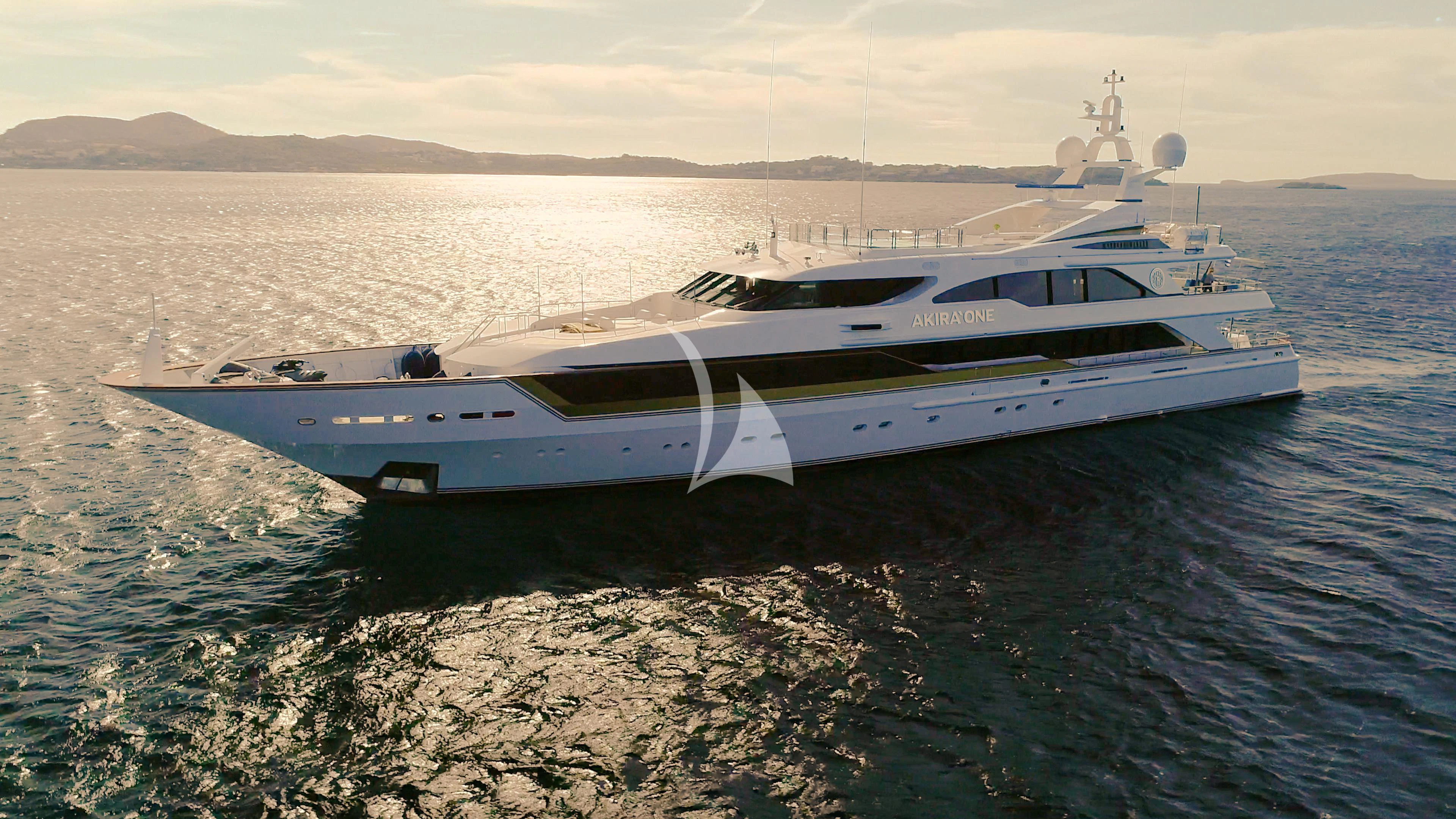 a yacht on the water aboard AKIRA ONE Yacht for Charter