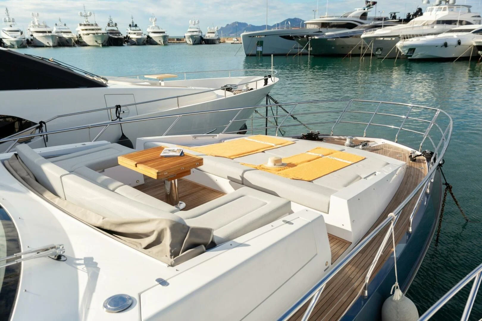 a boat on the water aboard AZIMUT 72 Yacht for Sale