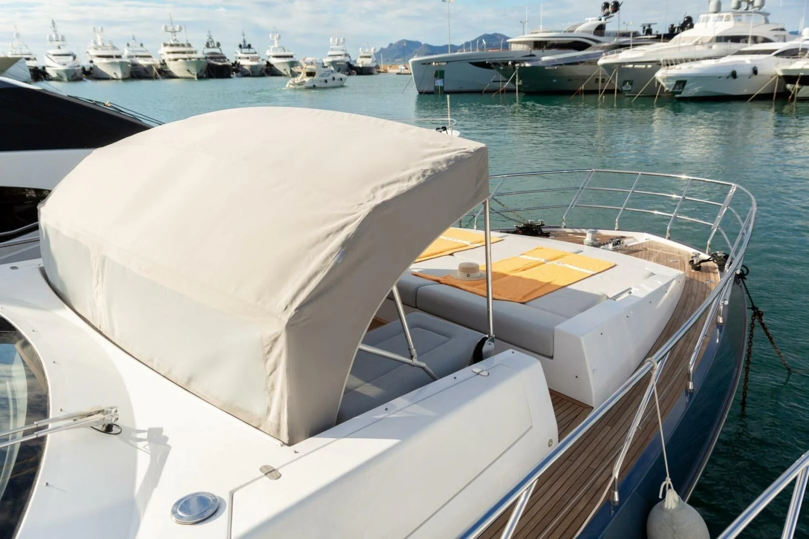 a boat on the water aboard AZIMUT 72 Yacht for Sale