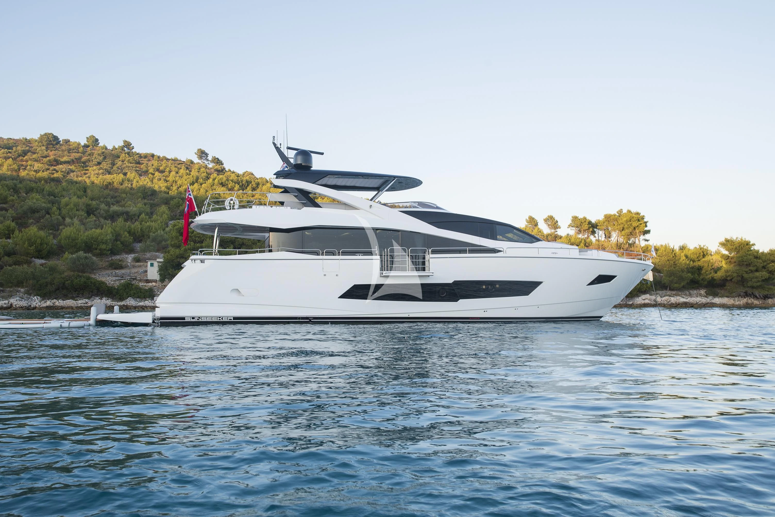 a boat on the water aboard HUNKY DORY OF LONDON Yacht for Sale