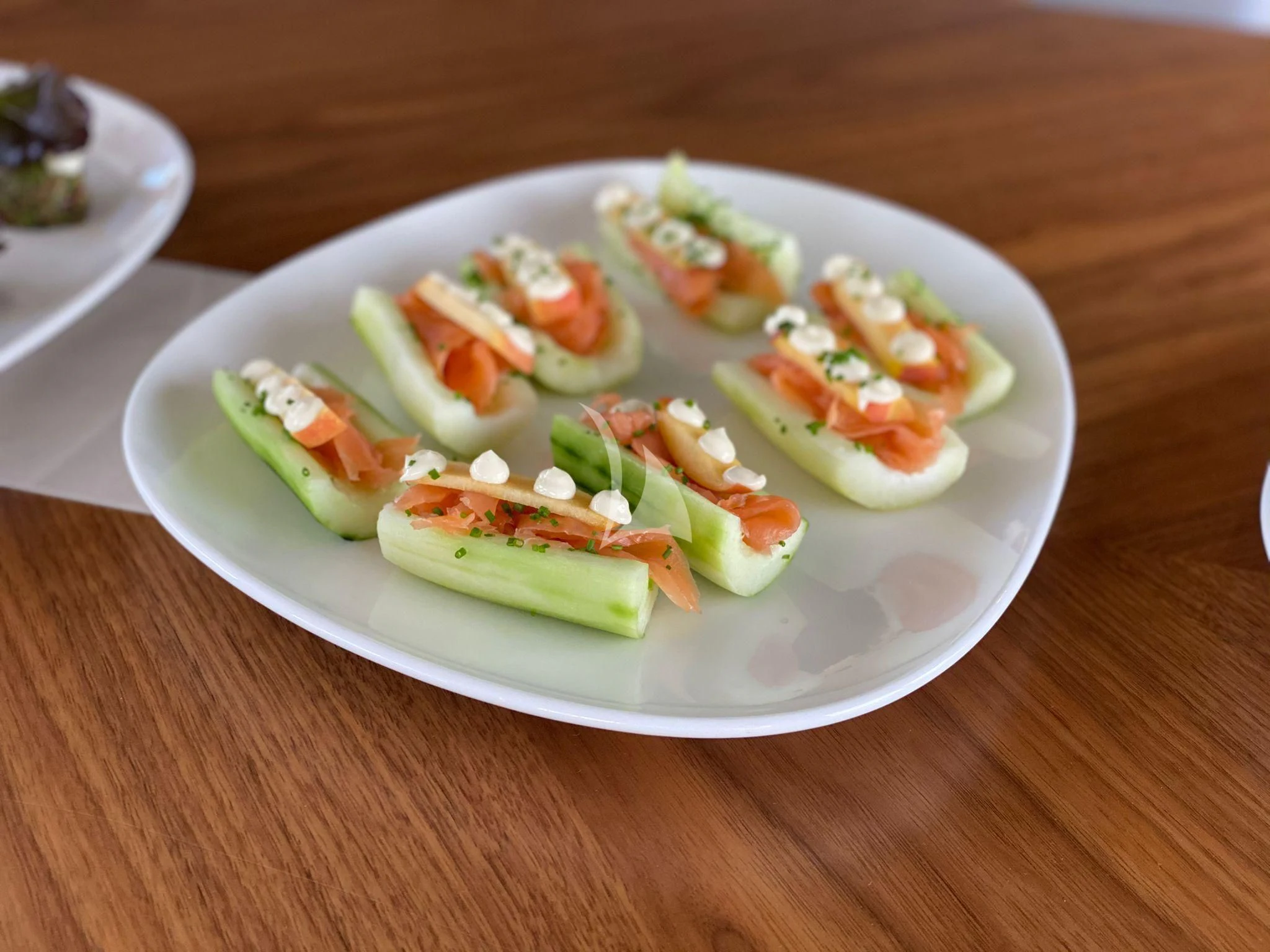 a plate of food aboard HUNKY DORY OF LONDON Yacht for Sale