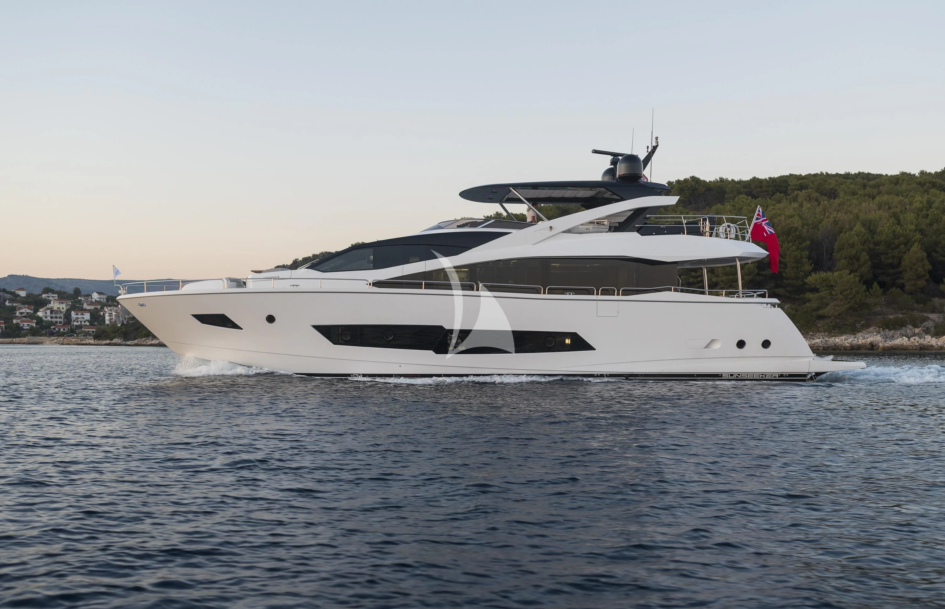 a boat on the water aboard HUNKY DORY OF LONDON Yacht for Sale