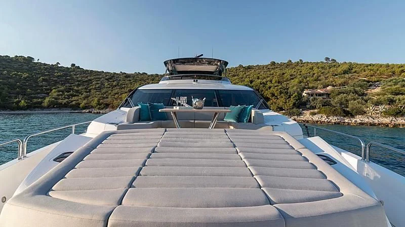 a boat on a dock aboard HUNKY DORY OF LONDON Yacht for Sale