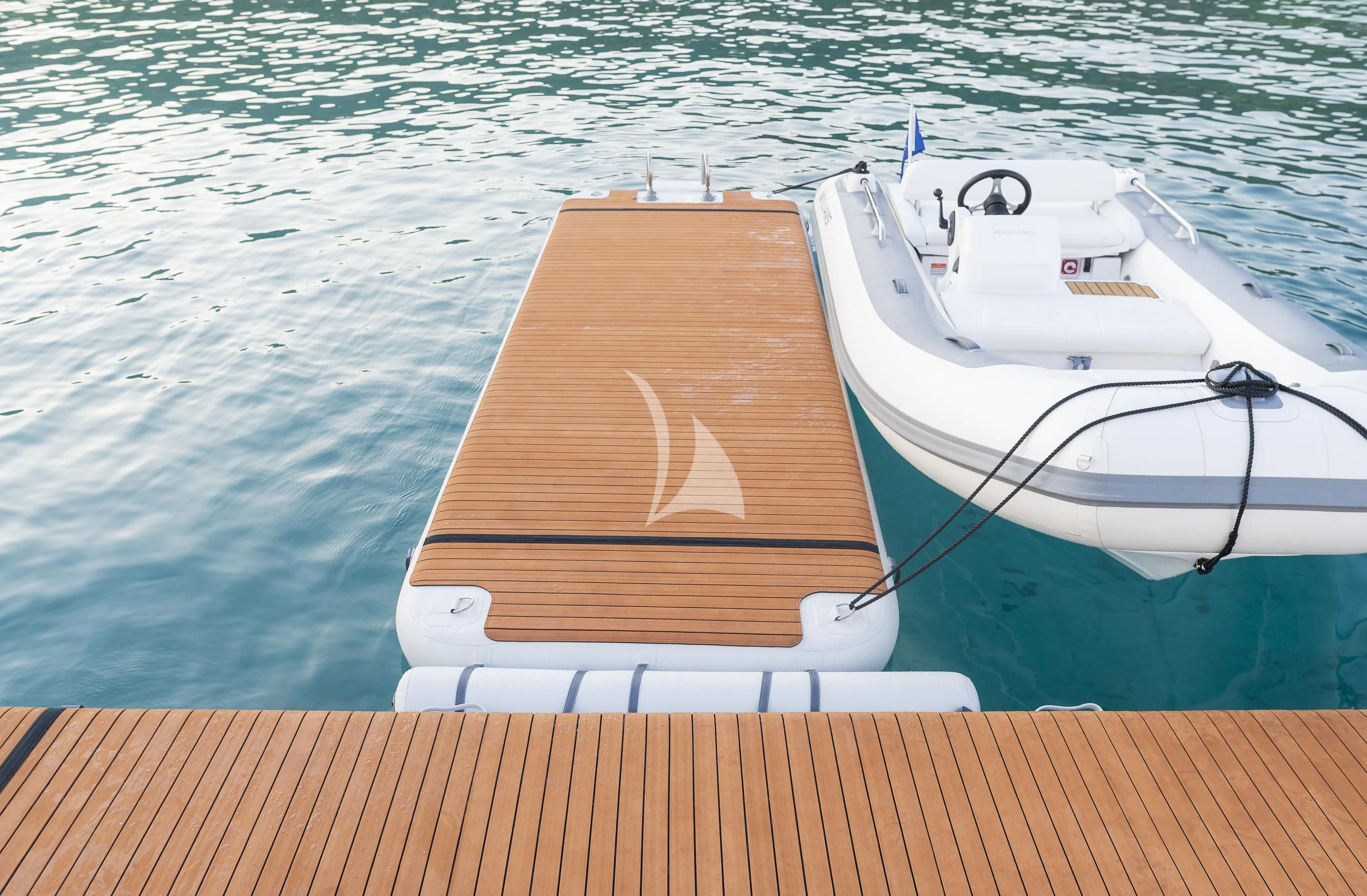 a boat on the water aboard HUNKY DORY OF LONDON Yacht for Sale