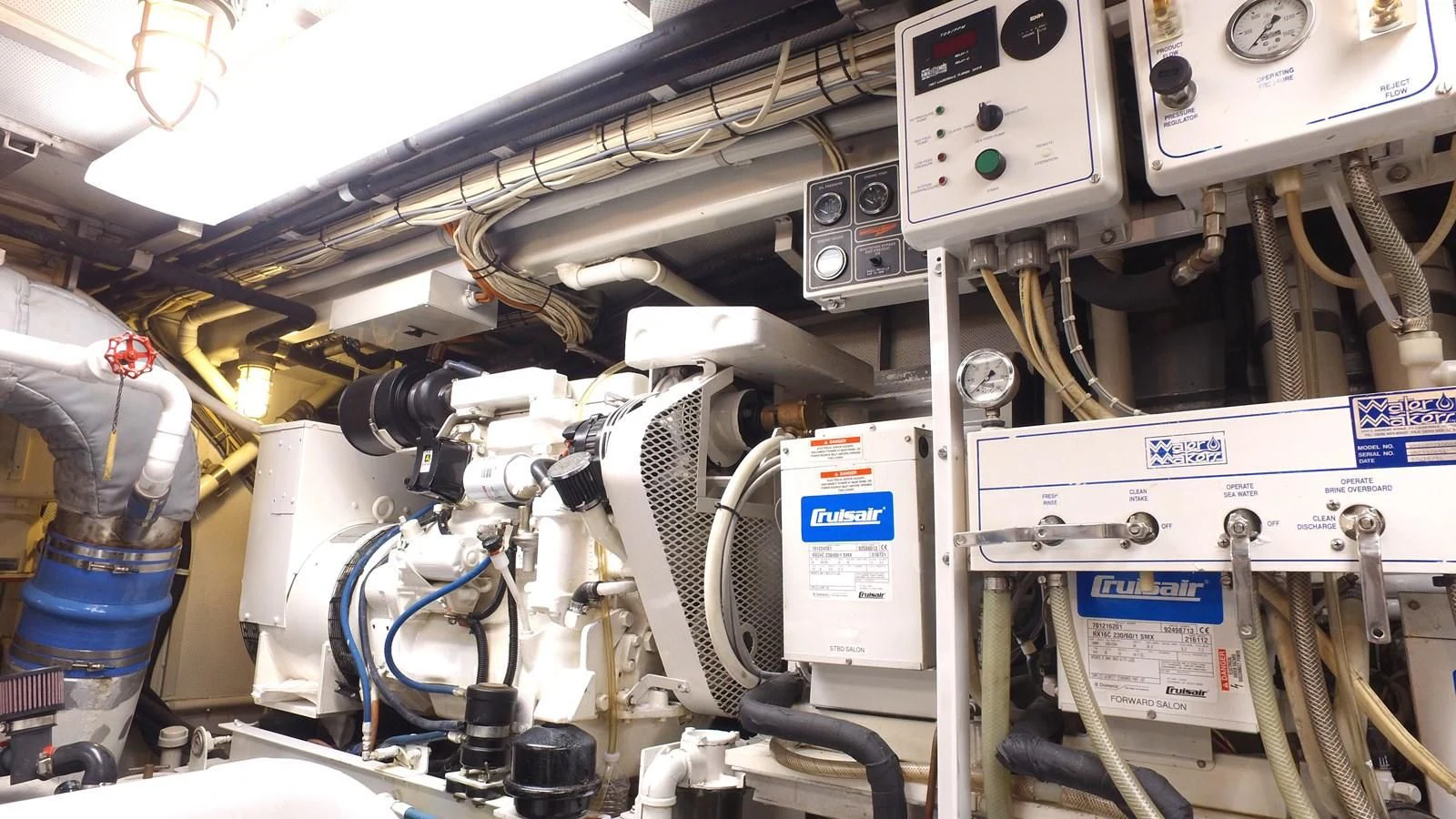 a machine with wires aboard BAREFOOT V Yacht for Sale