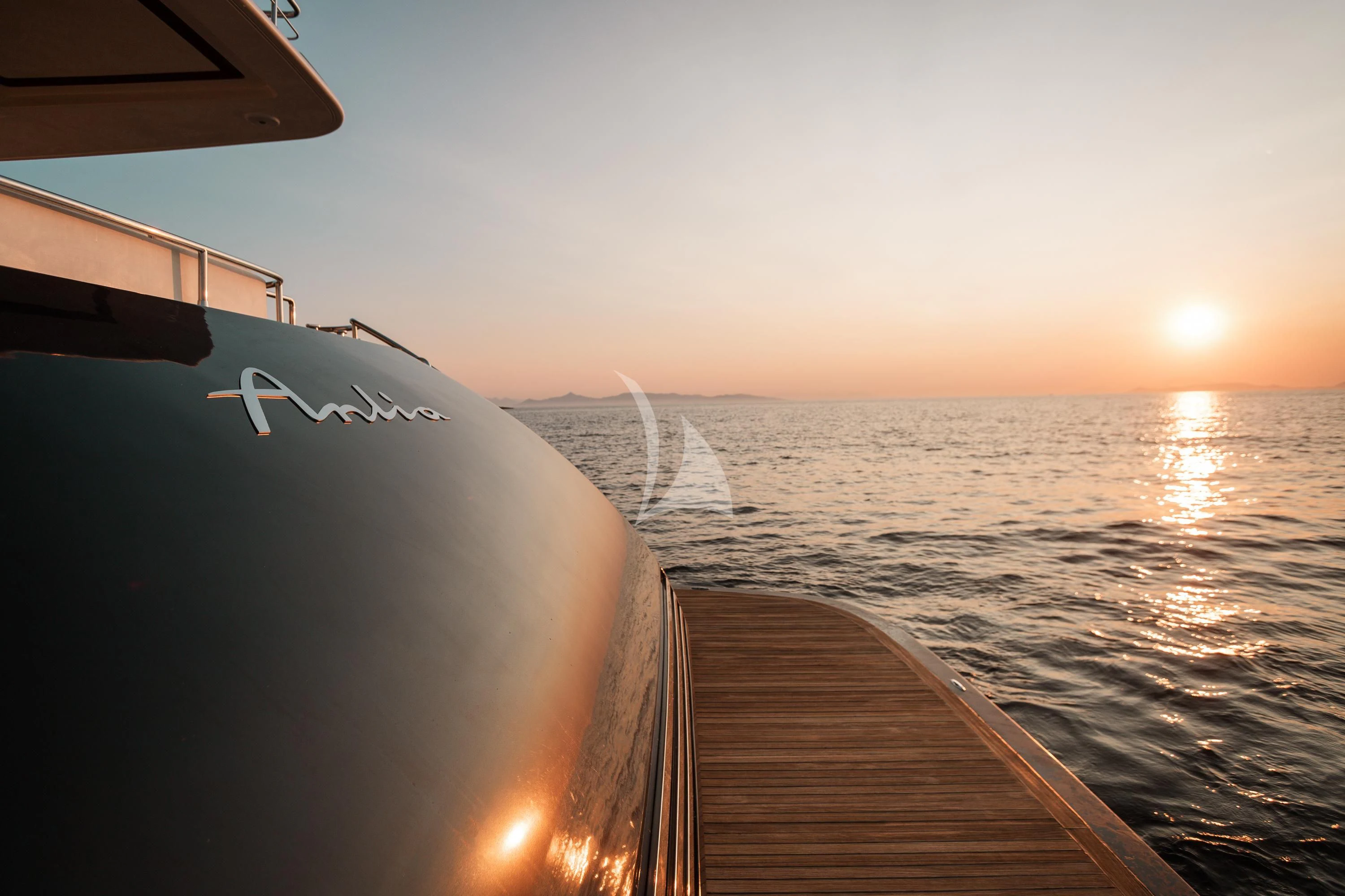 a boat on the water aboard ANLIA Yacht for Sale