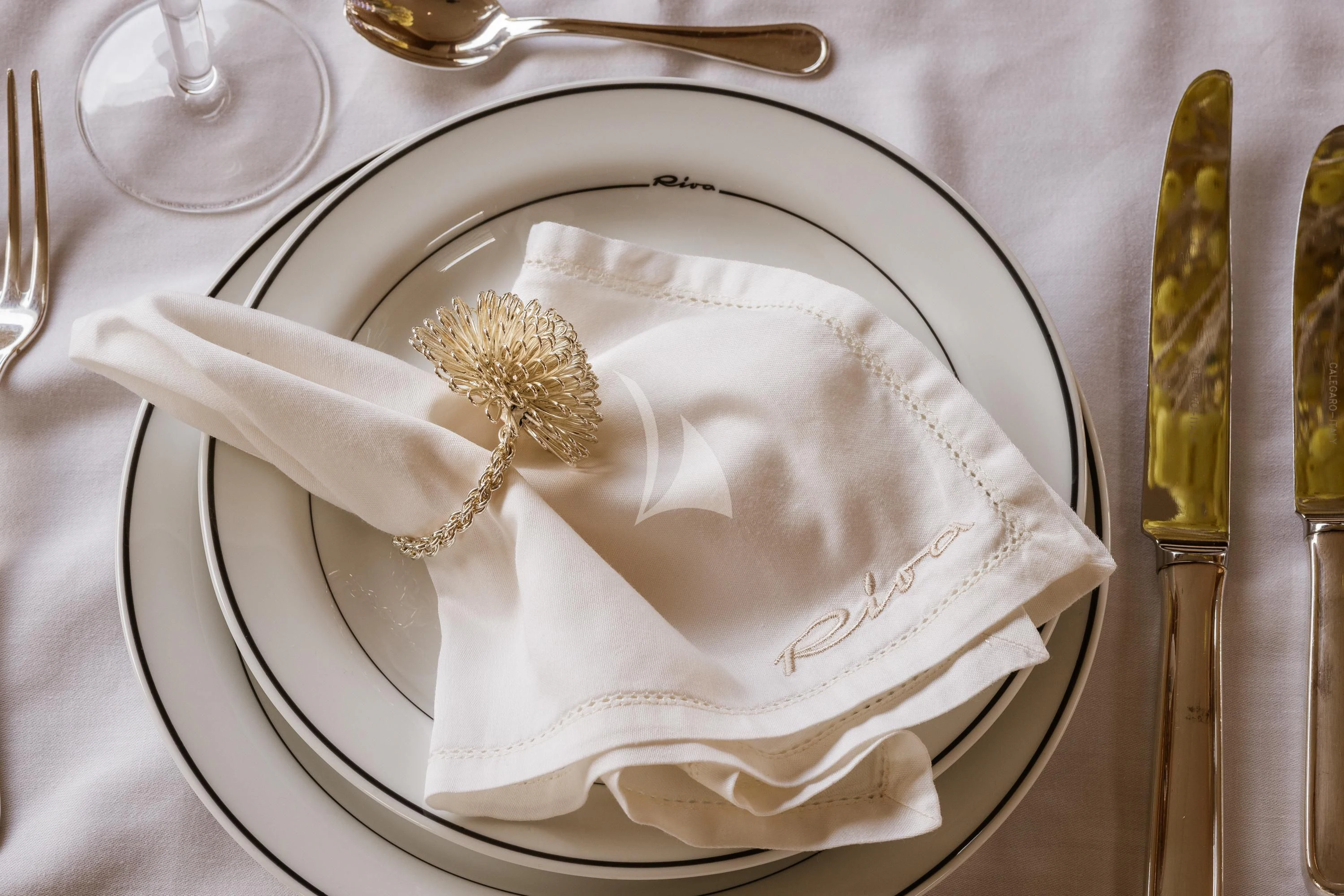 a plate with a piece of cake on it aboard ANLIA Yacht for Sale