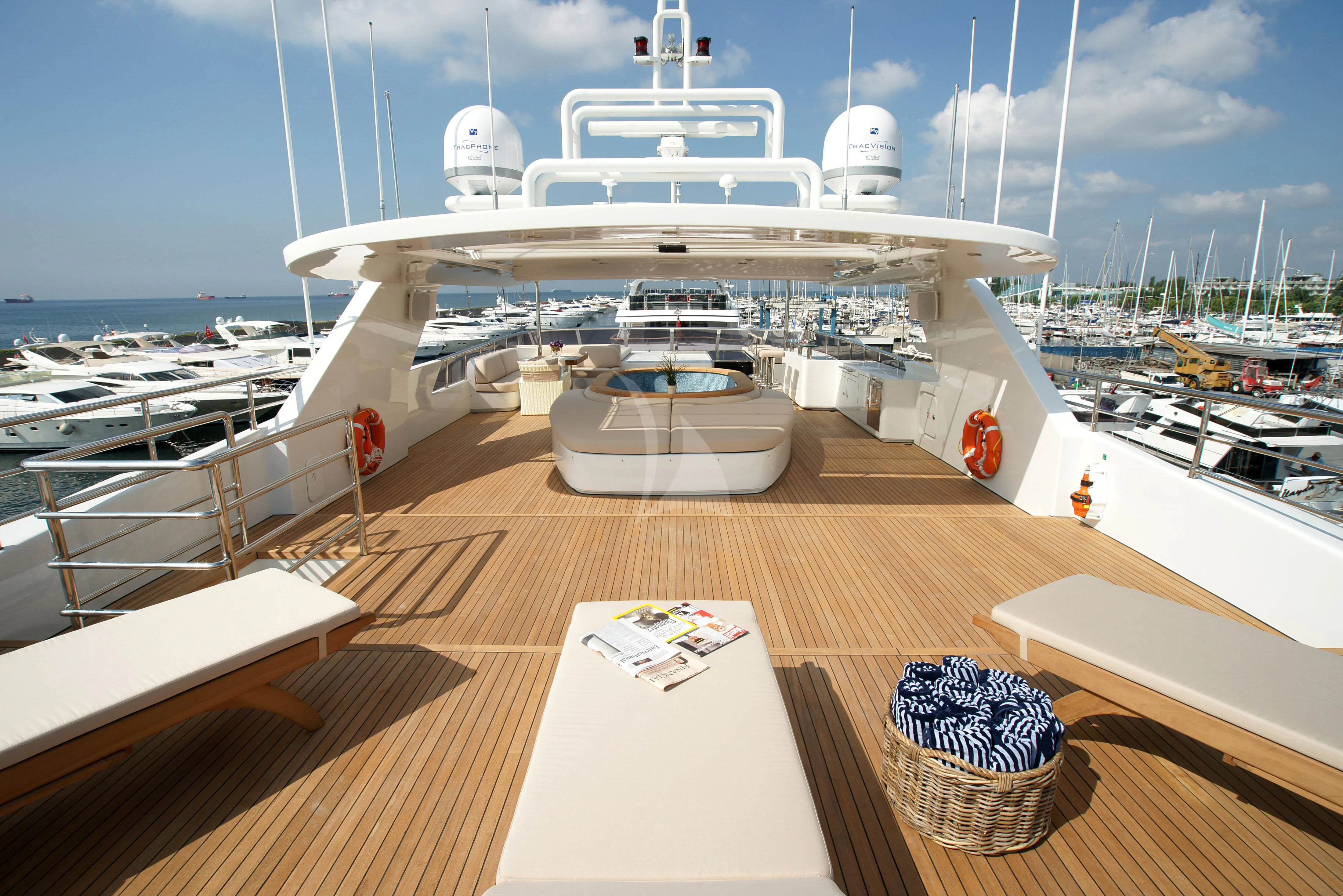 a boat on the water aboard TATIANA I Yacht for Sale