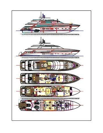diagram aboard TATIANA I Yacht for Sale