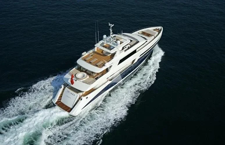 a ship on the water aboard TATIANA I Yacht for Sale