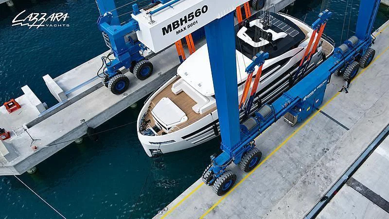 a boat on the water aboard SANDRO Yacht for Sale