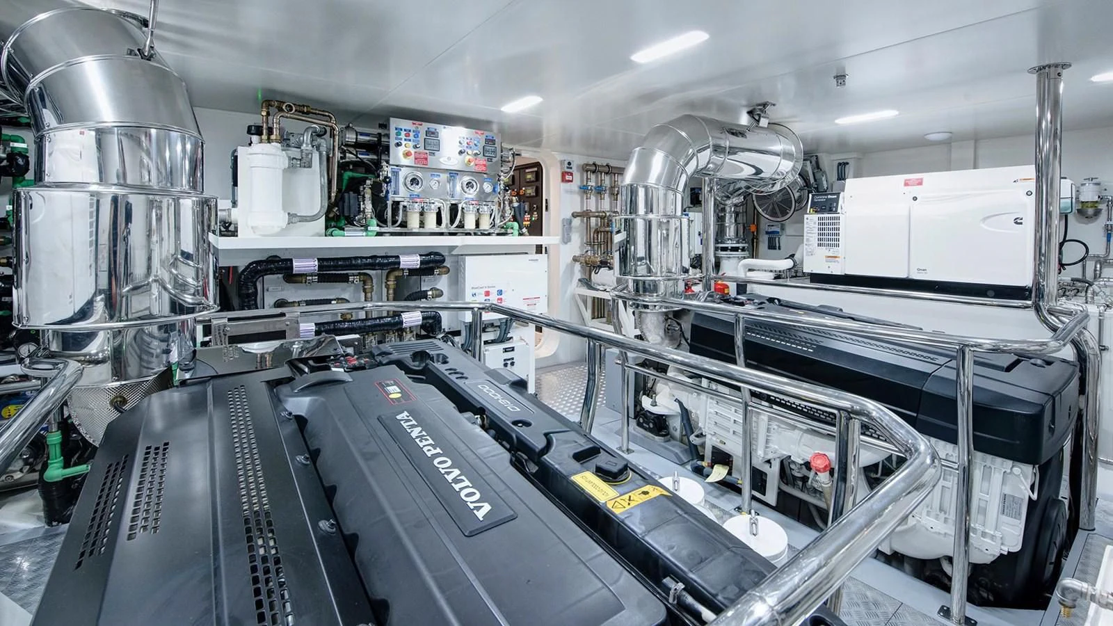 a large factory with machines aboard SANDRO Yacht for Sale