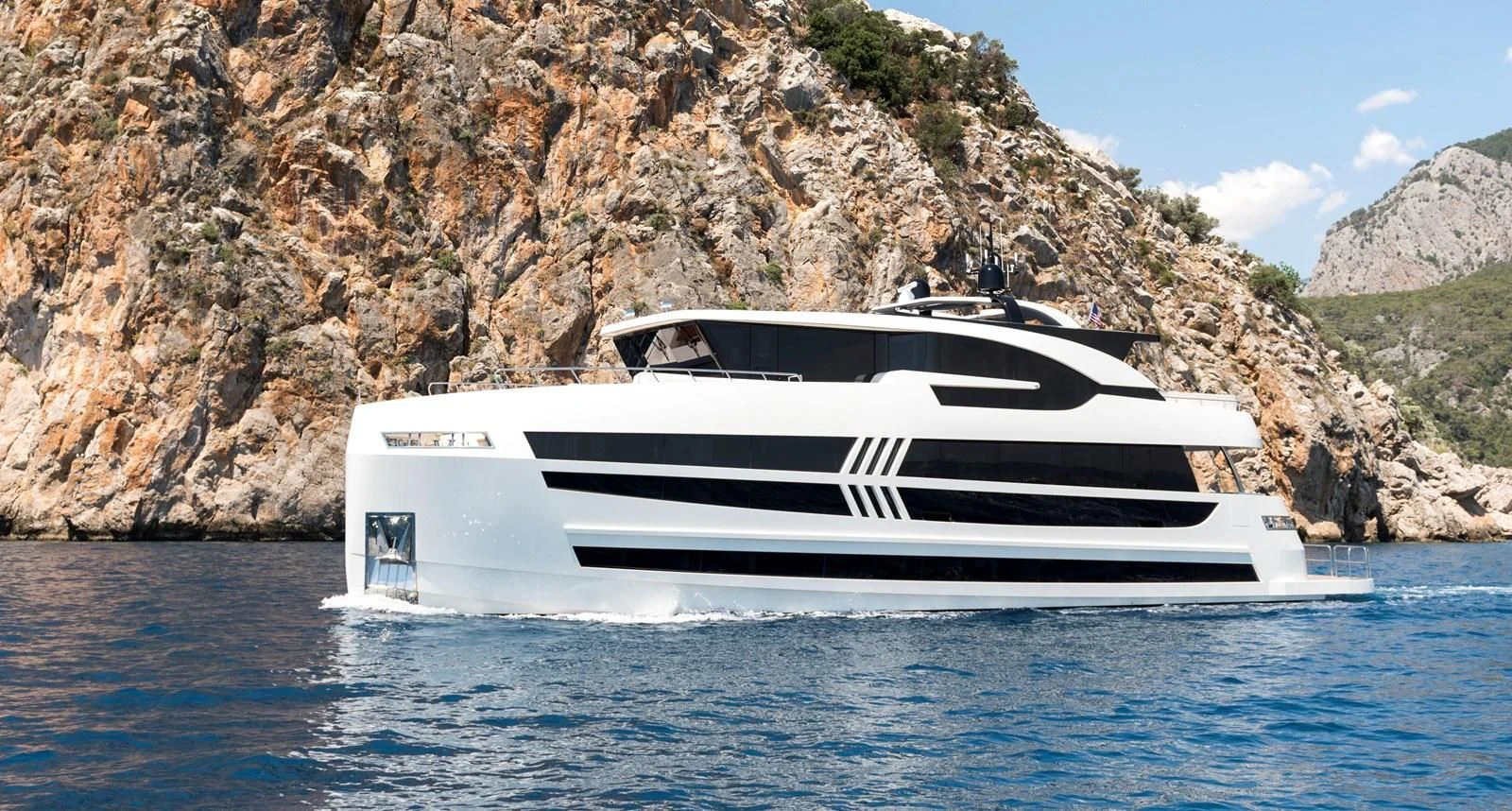 a boat on the water aboard SANDRO Yacht for Sale