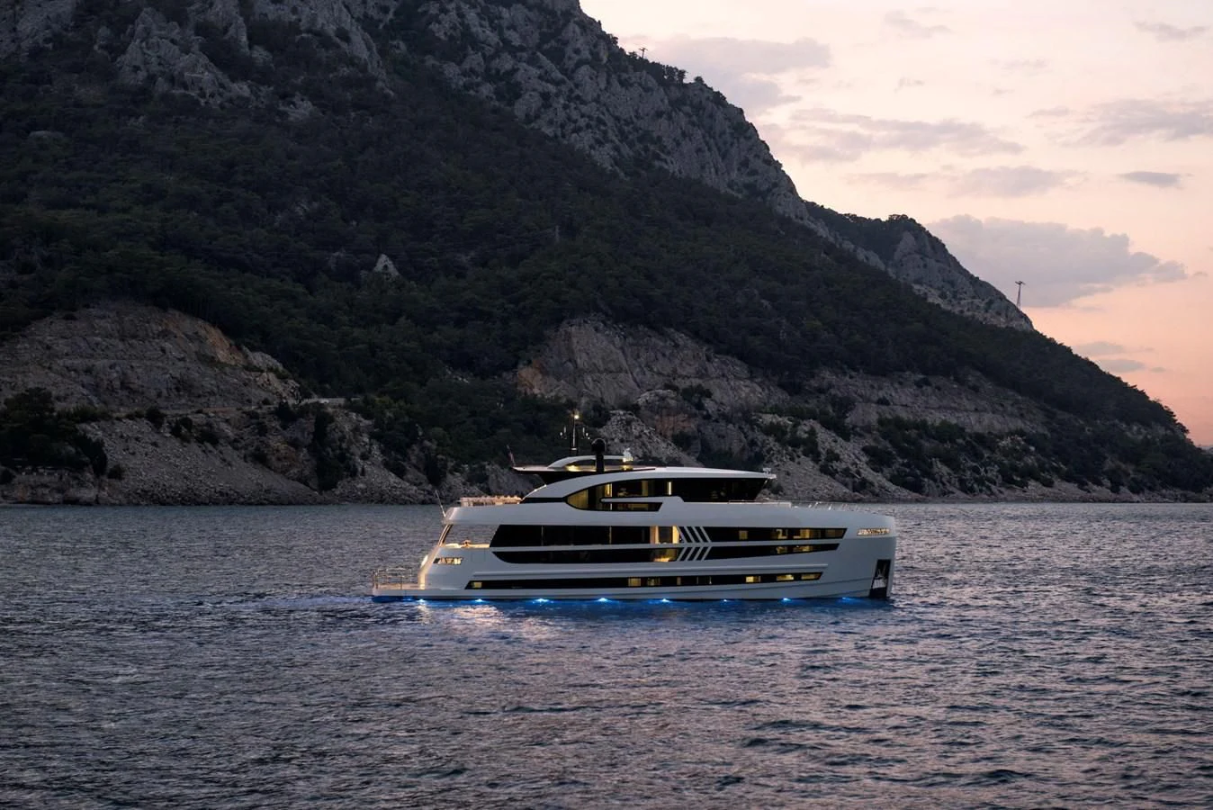 a boat in the water aboard SANDRO Yacht for Sale