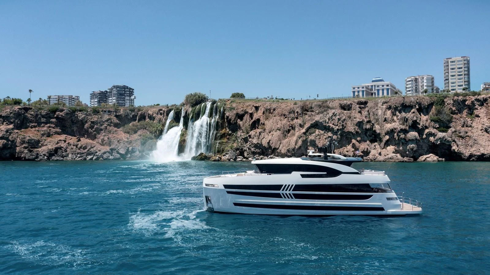 a boat on the water aboard SANDRO Yacht for Sale