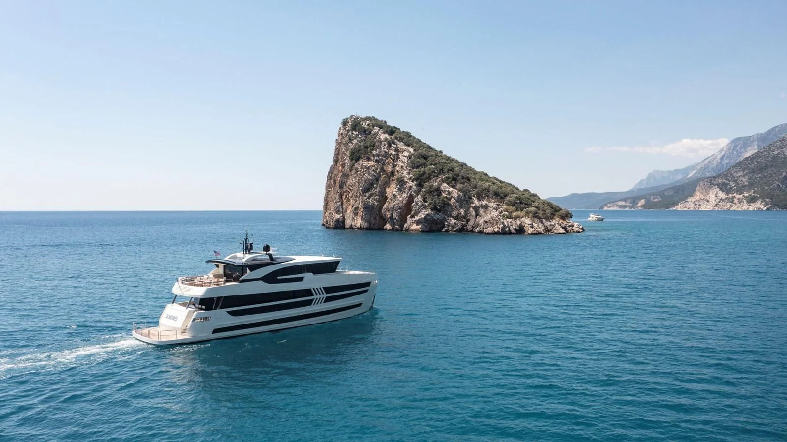 a boat sailing in the sea aboard SANDRO Yacht for Sale