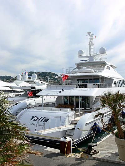 a group of boats docked aboard YALLA Yacht for Sale