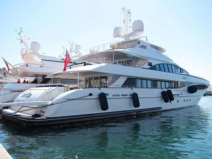 a couple of boats on the water aboard YALLA Yacht for Sale