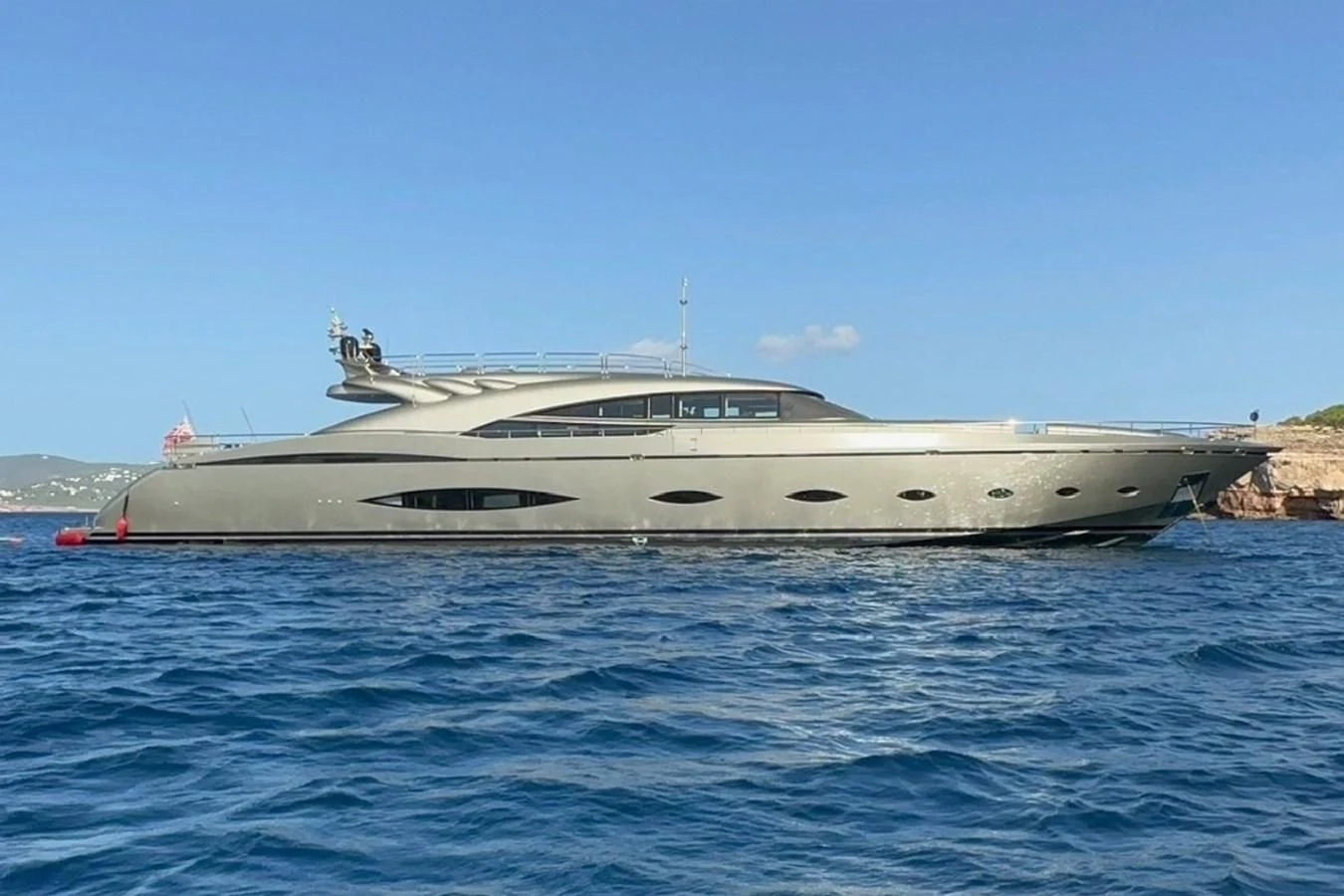 a boat in the water aboard ELIZAVETA Yacht for Sale