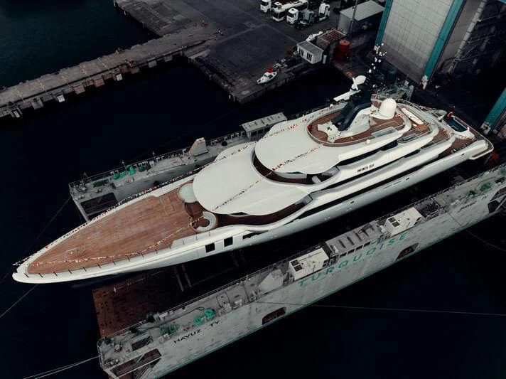 a boat on the water aboard INFINITE JEST Yacht for Sale
