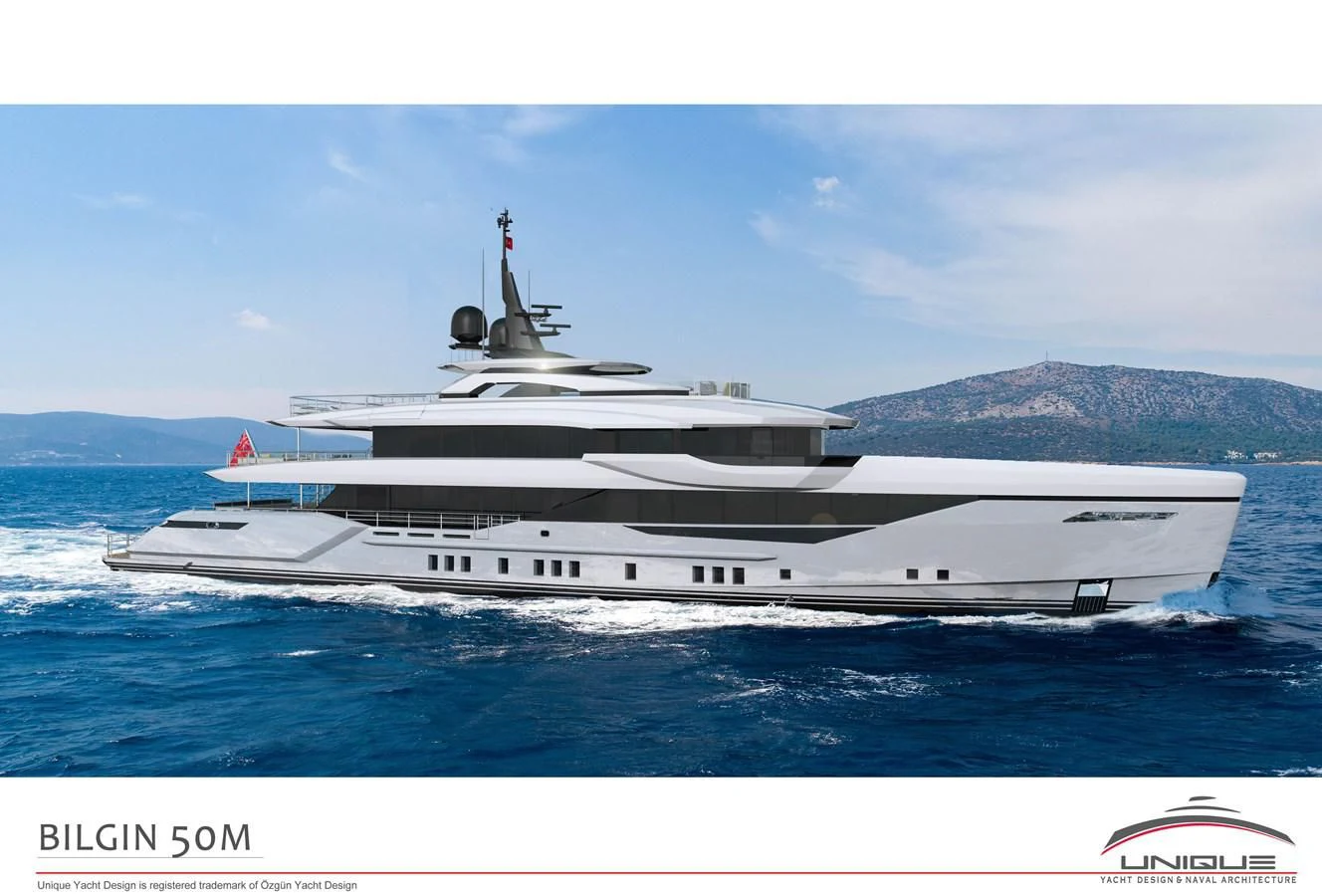 a large white ship in the water aboard CAMILA Yacht for Sale