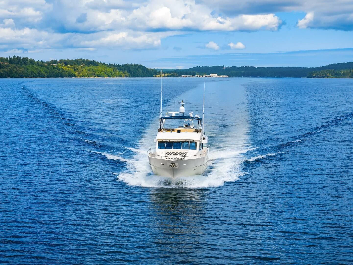 a boat on the water aboard QUE SA-RAH SA-RAH Yacht for Sale
