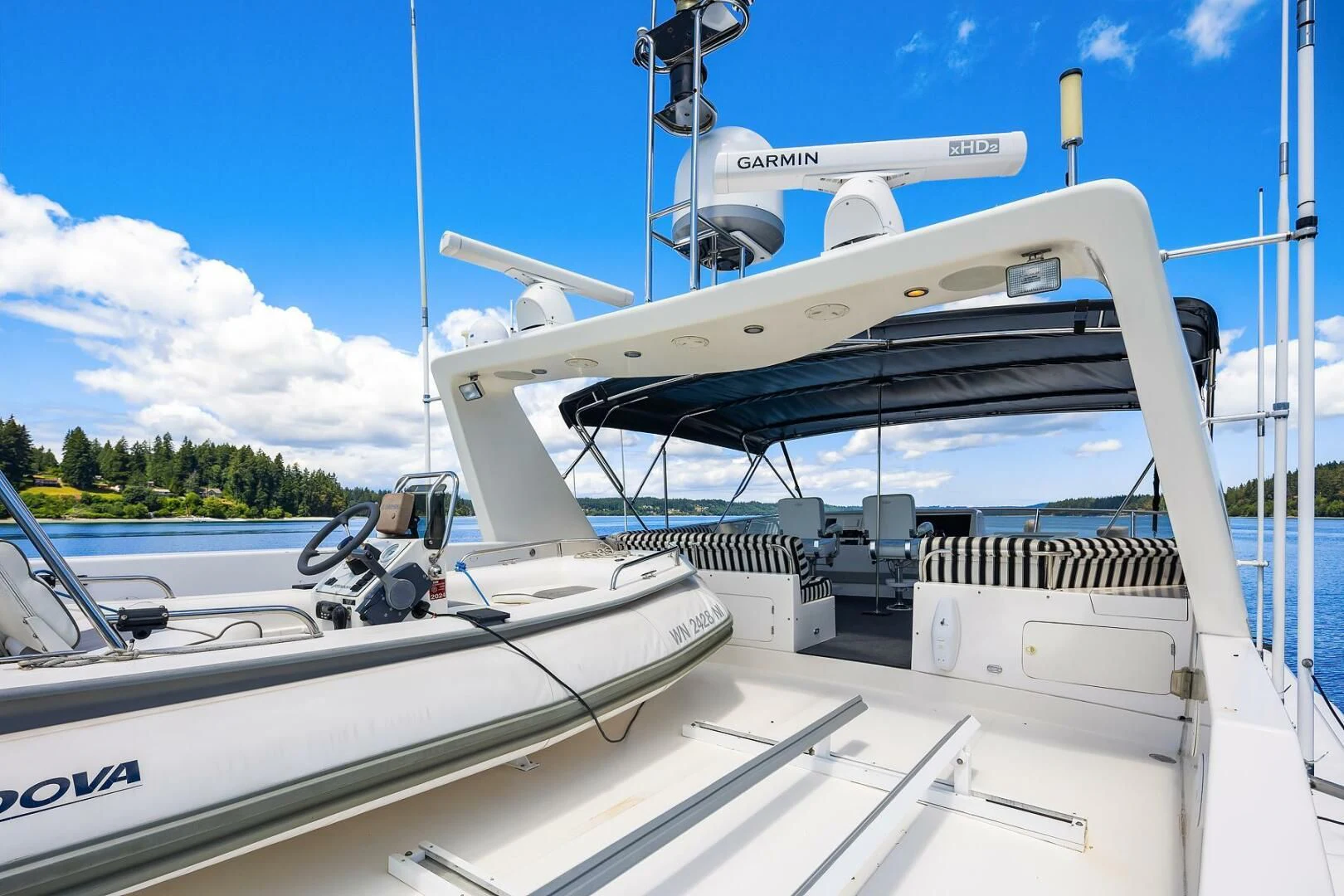 a boat on the water aboard QUE SA-RAH SA-RAH Yacht for Sale