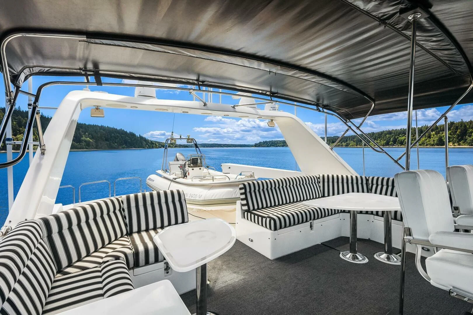 a boat on the water aboard QUE SA-RAH SA-RAH Yacht for Sale