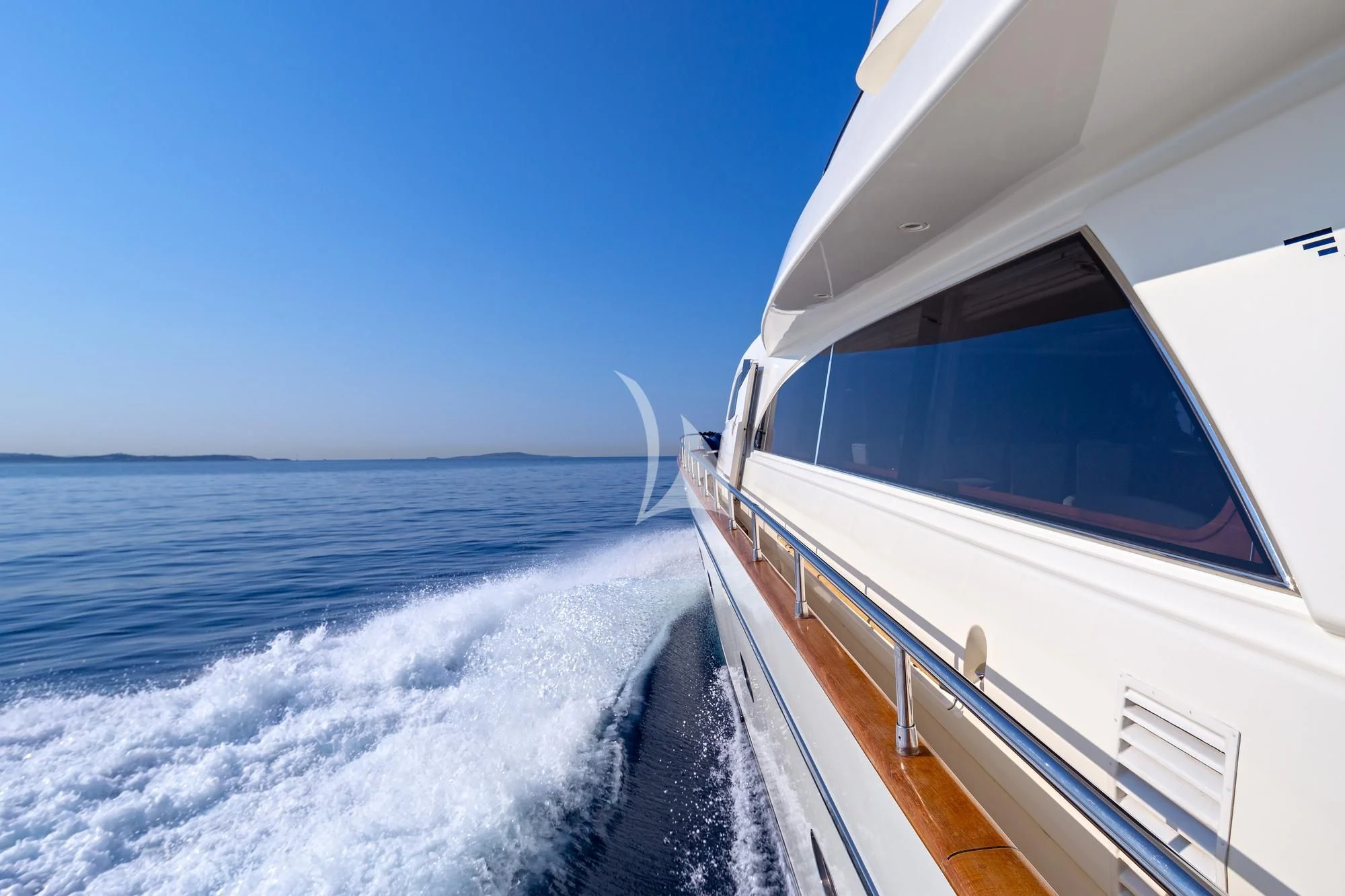 a boat on the water aboard EFMARIA Yacht for Sale