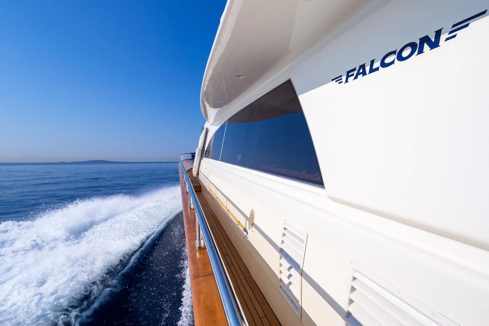 a boat on the water aboard EFMARIA Yacht for Sale